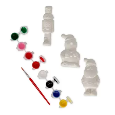 Kit para decorar figuras de Natal - Pinte seu Natal