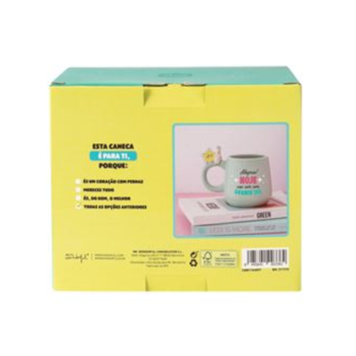 Caneca de Cerâmica Unicórnio - Alegria! Hoje Vai Ser Um Grande Dia