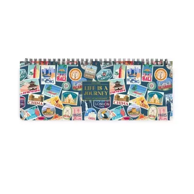 Planeador Secretária 2026 Travel Stickers