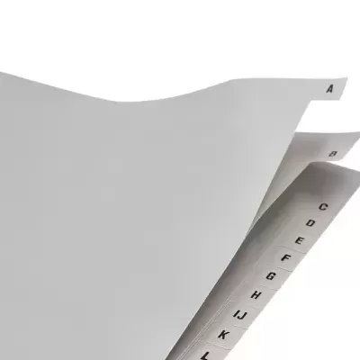 SEPARADORES Q-CONNECT ALFABETICO  PLÁSTICO