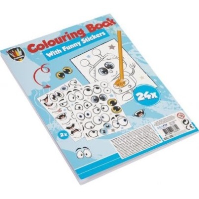 Livro Colorir + Autocolantes Moxy Azul