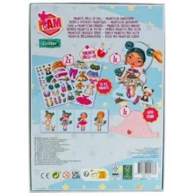 Magnéticos - Vamos Vestir a Boneca Glitter