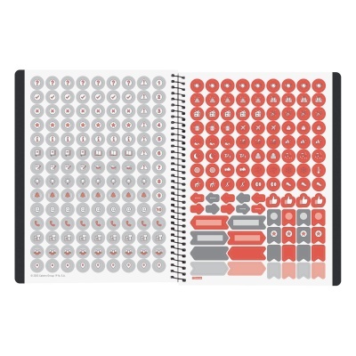 Agenda 16 meses Semanal 2025/2026 Preta