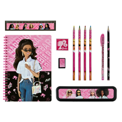 Conjunto de escrita 11 peças Barbie