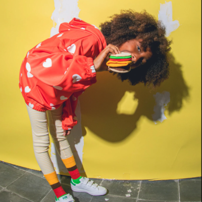 Meias Cheeseburger - Eat My Socks Criança