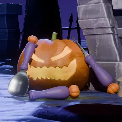 Kit Decoração de Abóbora Halloween