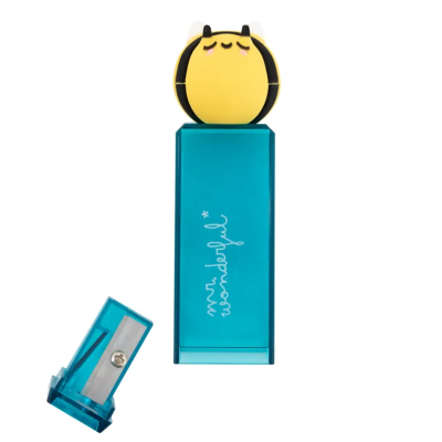 Afia-lápis com depósito - Abelha