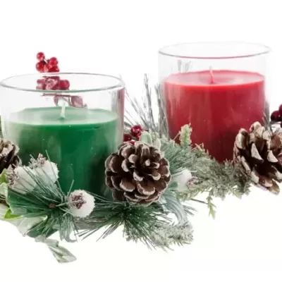 Vela Cera Copo de Vidro 20x20x9 210gr