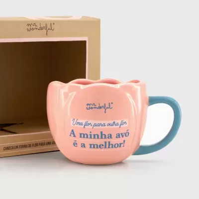 Caneca - Uma flor para outra flor. A minha avó é a melhor!