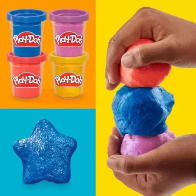 Plasticina Metálica Play-Doh 4 Potes 340gr