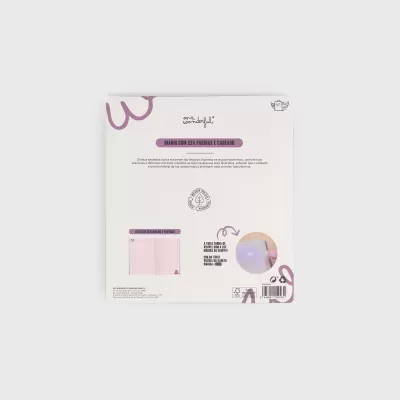 Diário pessoal + Caneta com tinta normal e invisível - Shhhh… não responda a ninguém