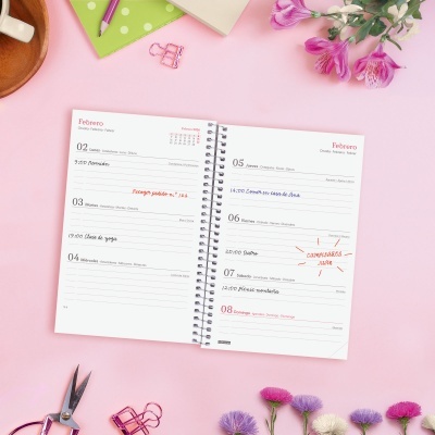 Agenda Semanal 12 meses Espiral 2026 Impossível