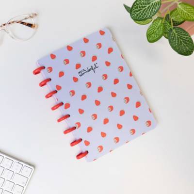Caderno A5 Mr Wonderful Morangos