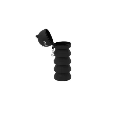 Estojo extensível em silicone - Gato preto