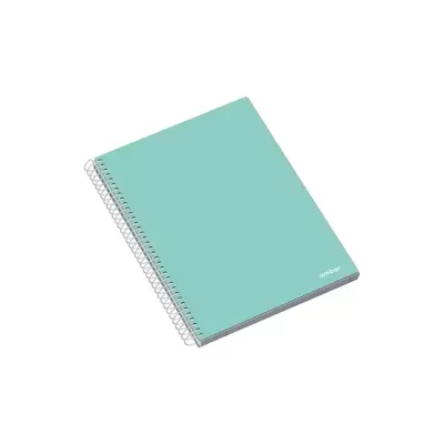 CADERNO ESPIRAL AMBAR SCHOOL CAPA DURA A5 QUADRICULADO