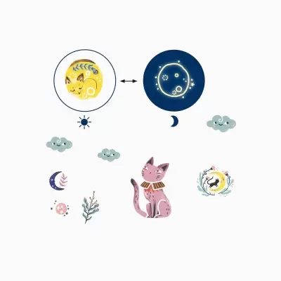 Tatuagens Brilha no Escuro Sweet Dreams