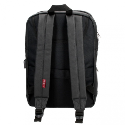 MOCHILA ADAP 2C. PORTA-COMPUTADOR PEPE JEANS NEGRO