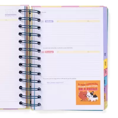 Agenda Wonder pequena 2025-26 Diária - Grande dia à vista