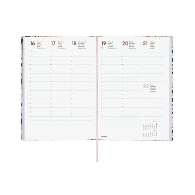 Agenda 12 meses Semanal 2026 Leaves