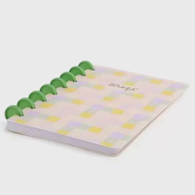 Caderno A5 Mr Wonderful Xadrez Pastel