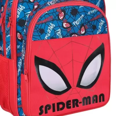 Mochila Adap. 40Cm 2 Compartimentos Spiderman Authentic