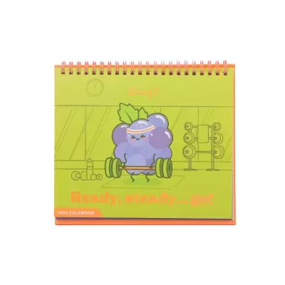 Calendário de secretária 2026 - Ready, steady... go!