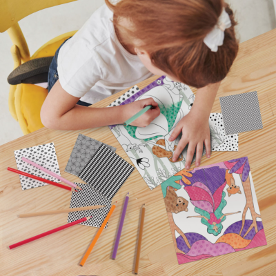 Conjunto para Pintura com Lápis de Cor, Princesa