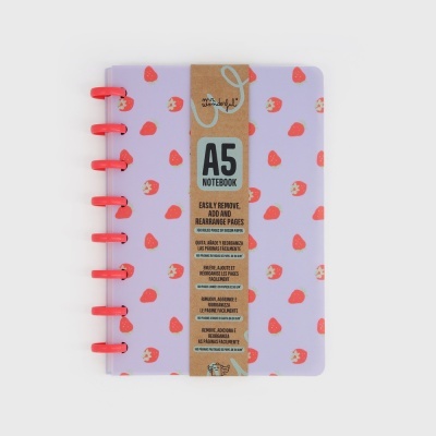 Caderno A5 Mr Wonderful Morangos