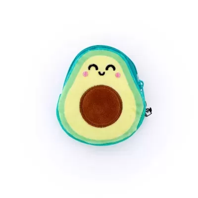 Porta-moedas com porta-chaves e mini caderno - Abacate