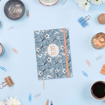 Agenda 12 meses Semanal 2026 Cotton