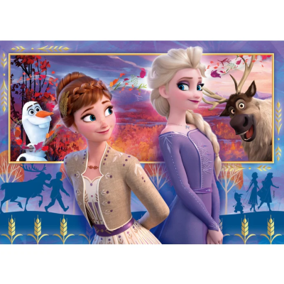Clementoni Puzzle 2x60 peças Supercolor Frozen