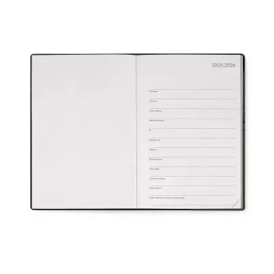 Agenda Semanal Mini 2026 Deep Graphite