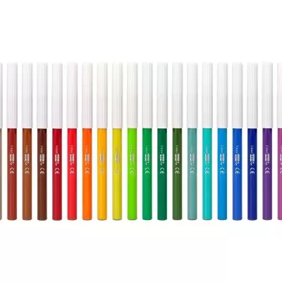 MARCADOR LIDER PAPEL FELTRO CX 24 CORES