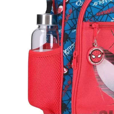 Mochila Adap. 40Cm 2 Compartimentos Spiderman Authentic