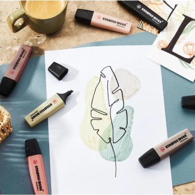 MARCADOR STABILO BOSS PASTEL NATURE SALMÃO