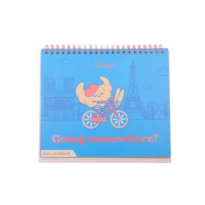 Calendário de secretária 2026 - Going somewhere?