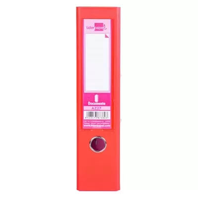 Pasta de Arquivo de Alavanca A4 Lombada 75 mm Vermelha.