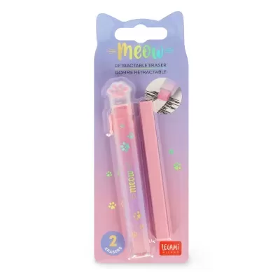 Borracha retrátil + recarga - Meow