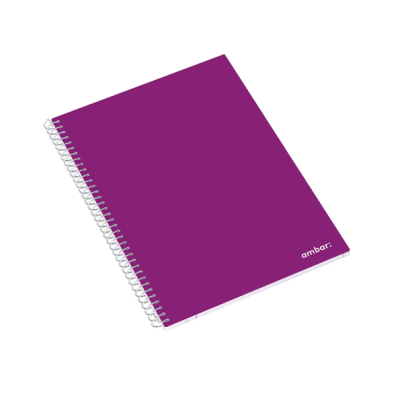 CADERNO ESPIRAL A5 QUADRICULADO AMBAR SCHOOL