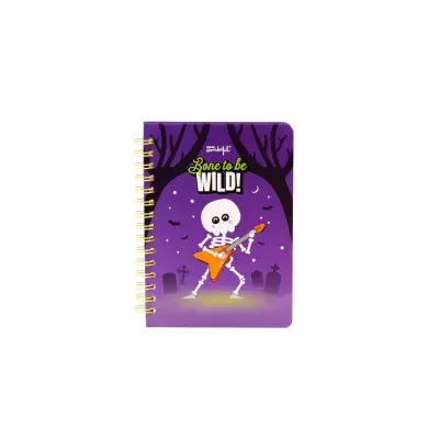 Caderno A5 fluorescente que brilha no escuro - Bone to be wild!