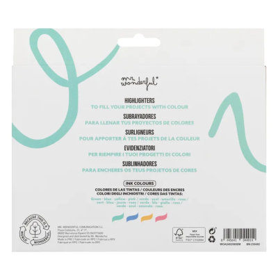 Kit de 4 sublinhadores Coelho - It?s a good day to have fun