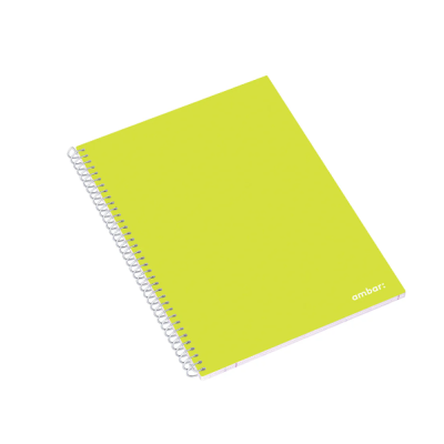 CADERNO ESPIRAL A5 QUADRICULADO AMBAR SCHOOL