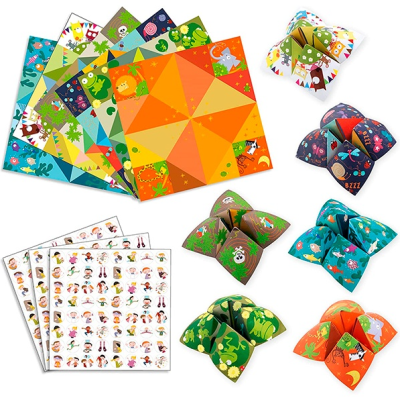 Quantos-Queres Animais Origami com Autocolantes Djeco