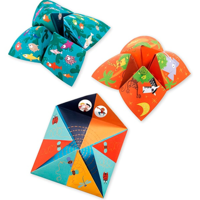 Quantos-Queres Animais Origami com Autocolantes Djeco