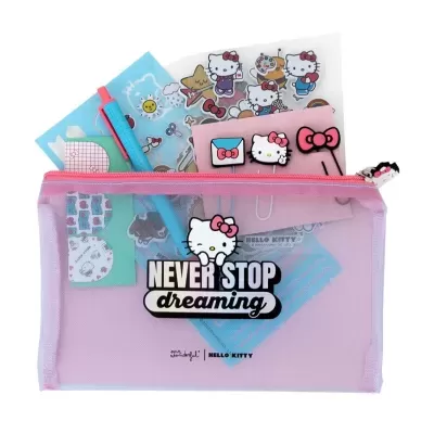 Conjunto de escrita Hello Kitty x Mr. Wonderful - Never stop dreaming