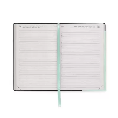 Agenda Diária Média 2026 Pastel Mint