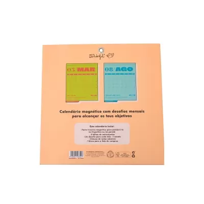 Calendário Magnético 2026 - Rosa