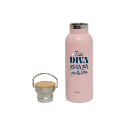Garrafa térmica personalizável - Esta diva está na mó de cima