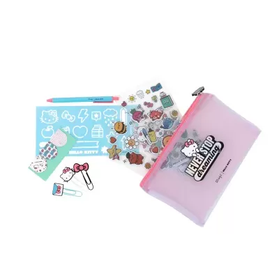 Conjunto de escrita Hello Kitty x Mr. Wonderful - Never stop dreaming