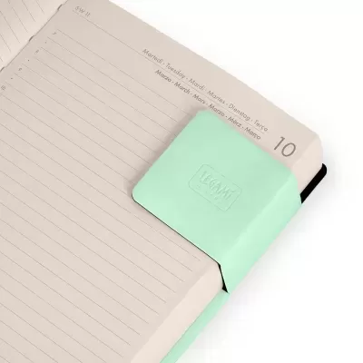 Agenda Diária Média 2026 Pastel Mint